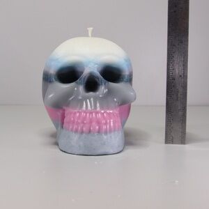 Multicolor Skull Candle